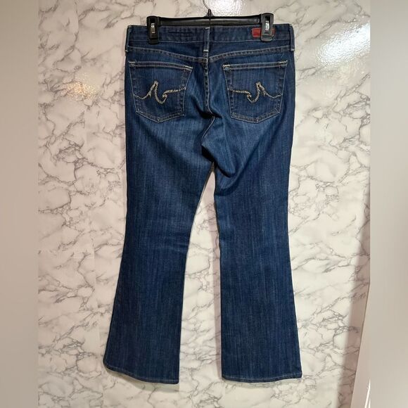 AG Adriano Goldschmied The Club Flare Jeans Wide Leg Size 30R Blue - Picture 8 of 9